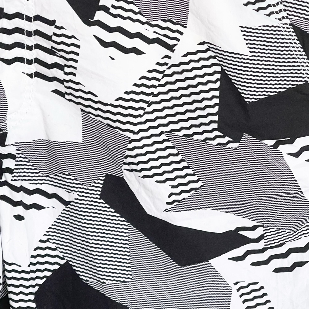 American Rag Poplin Geometric Camo Black White Lightweight Shorts Men’s 38 Slim - Picture 7 of 13